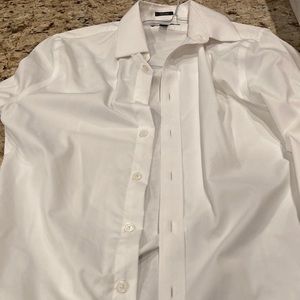 Express XS stretch dress shirt.  13-13.5.  White. Worn a couple of times